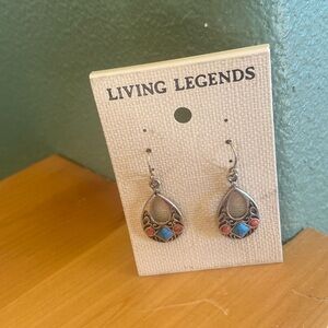 Indian theme dangle earrings